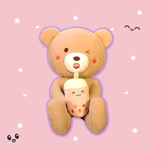 Nexdorin Big Brown Boba Teddy Bear – product view