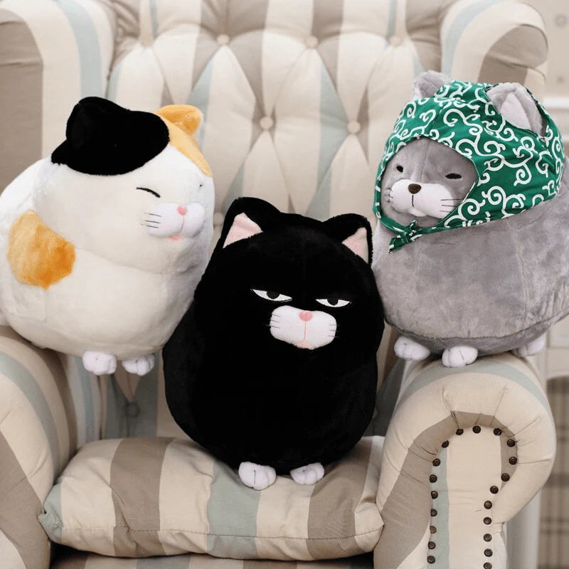 Nexdorin Kawaii Moody Cat Plush | Angry Grumpy Cat Plush – product view
